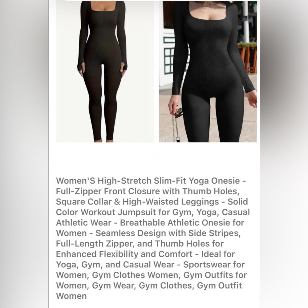 Jenni from Macyβs Black Long Sleeve Jumpsuit with back out & Padding πΌ - Picture 11 of 12